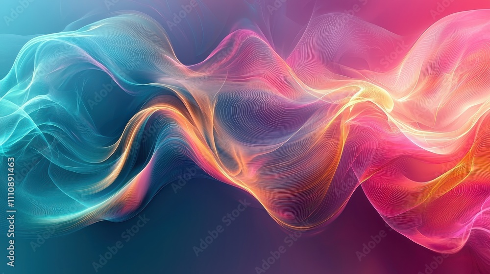 A vibrant abstract design with swirling waves of teal, magenta, and gold blending seamlessly. The flowing lines and soft textures create an artistic and dynamic background. Ideal for creative A vibrant abstract design with swirling waves of teal, magenta, and gold blending seamlessly. The flowing lines and soft textures create an artistic and dynamic background. Ideal for creative