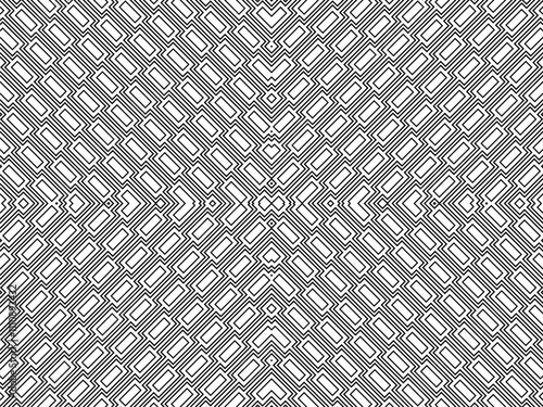 Line and Rectangle Shape Motif Pattern, Modern Contemporary Style, can use for Decoration, Ornate, Carpet, Tile, Wallpaper, Wrapping, Background, Fashion, Fabric or Graphic Design Element. Vector 