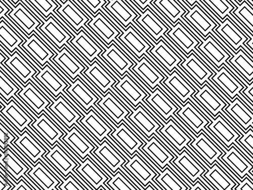 Line and Rectangle Shape Motif Pattern, Modern Contemporary Style, can use for Decoration, Ornate, Carpet, Tile, Wallpaper, Wrapping, Background, Fashion, Fabric or Graphic Design Element. Vector 