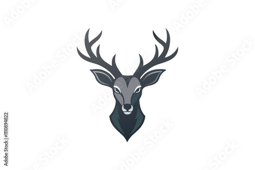 animal head mascot logo design 
