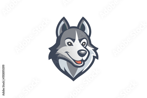 animal head mascot logo design 