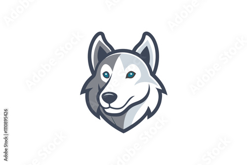 animal head mascot logo design 