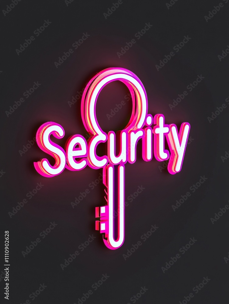 Neon sign featuring the word Neon sign featuring the word