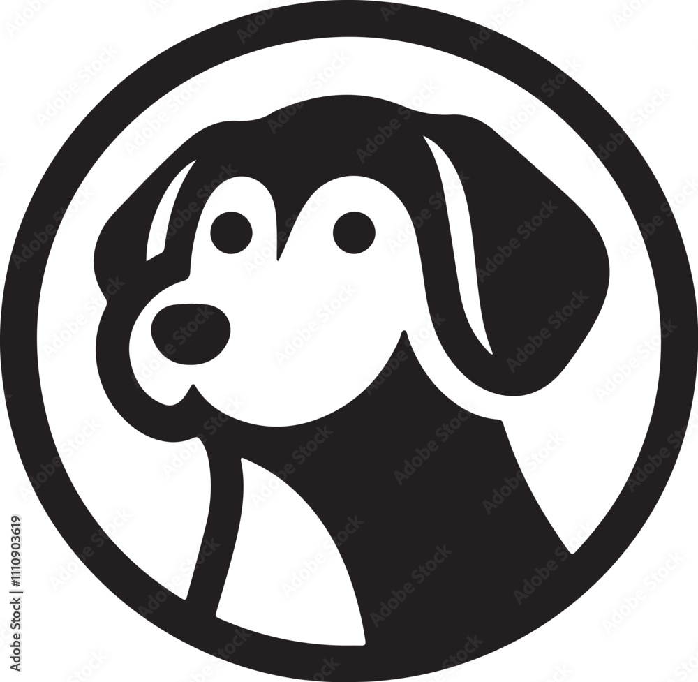 Cute Dog vector with white background Cute Dog vector with white background