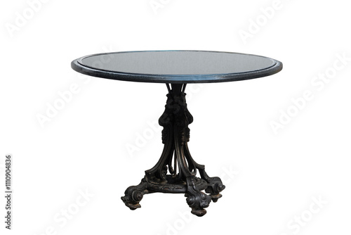 antique table isolated on white background