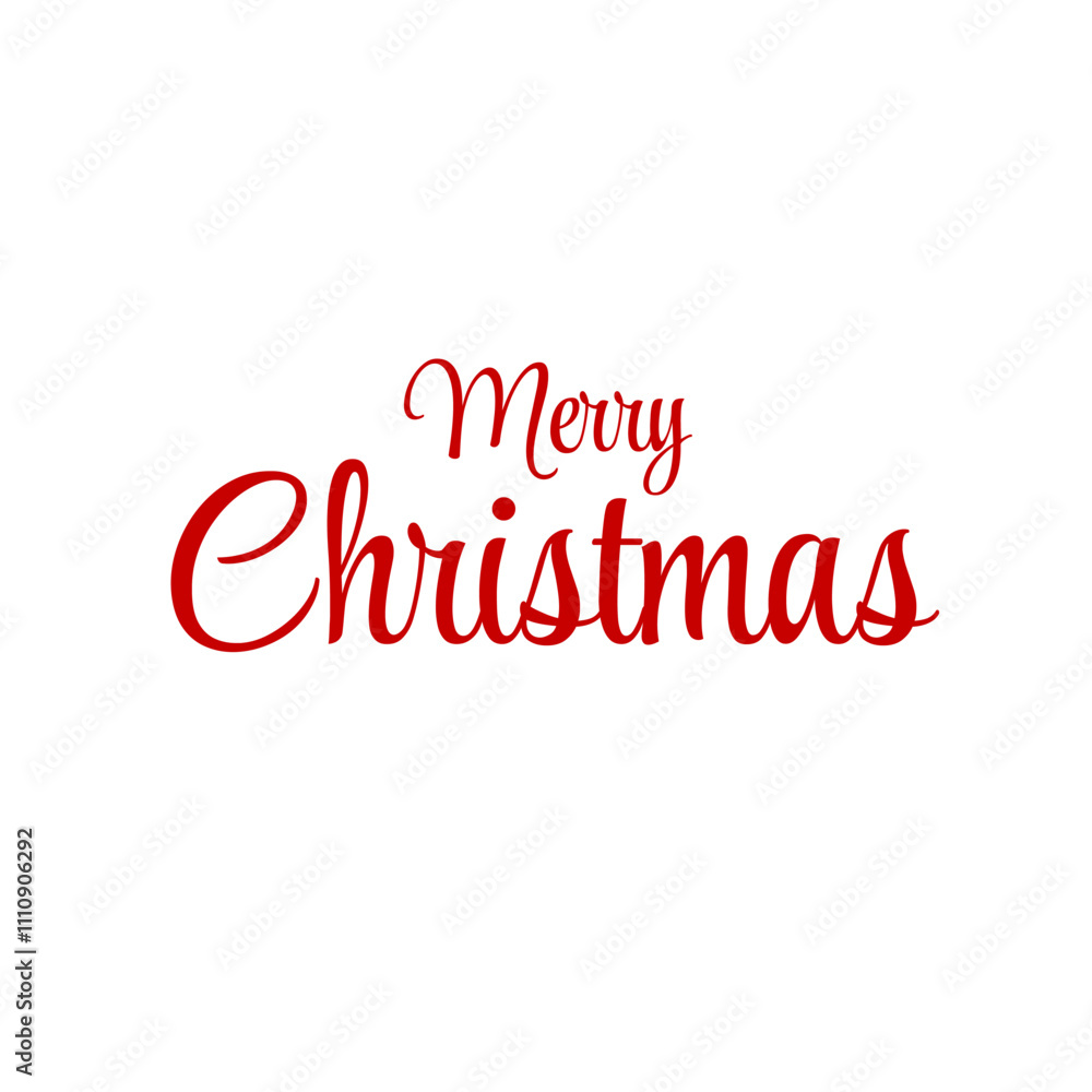 Merry Christmas Text Art Design In Red Color with White Background, Merry Christmas Design, Christmas Day Typography Text Design. Merry Christmas Text Art Design In Red Color with White Background, Merry Christmas Design, Christmas Day Typography Text Design.