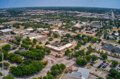 Принти на полотні Aerial View of the DFW Suburb of Allen, Texas