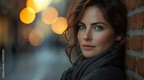 Wallpaper Mural Captivating Portrait with Urban Bokeh Torontodigital.ca