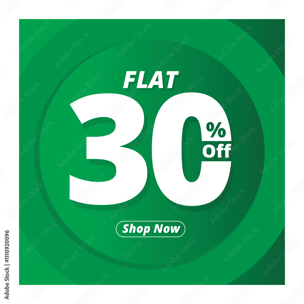 Flat 30% Off Banner Design. Discount Template. Flat 30% Off Green Poster. illustration design. Flat 30% Off Banner Design. Discount Template. Flat 30% Off Green Poster. illustration design.