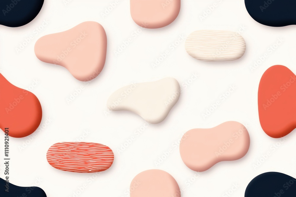 Abstract organic shapes background forming a seamless pattern Abstract organic shapes background forming a seamless pattern
