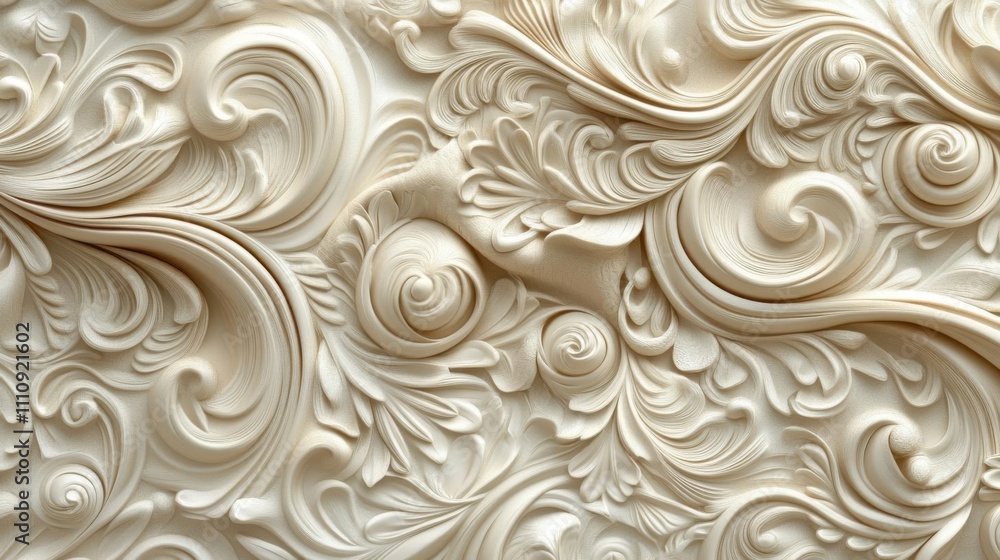 White background with swirls of white and beige color. White background with swirls of white and beige color.