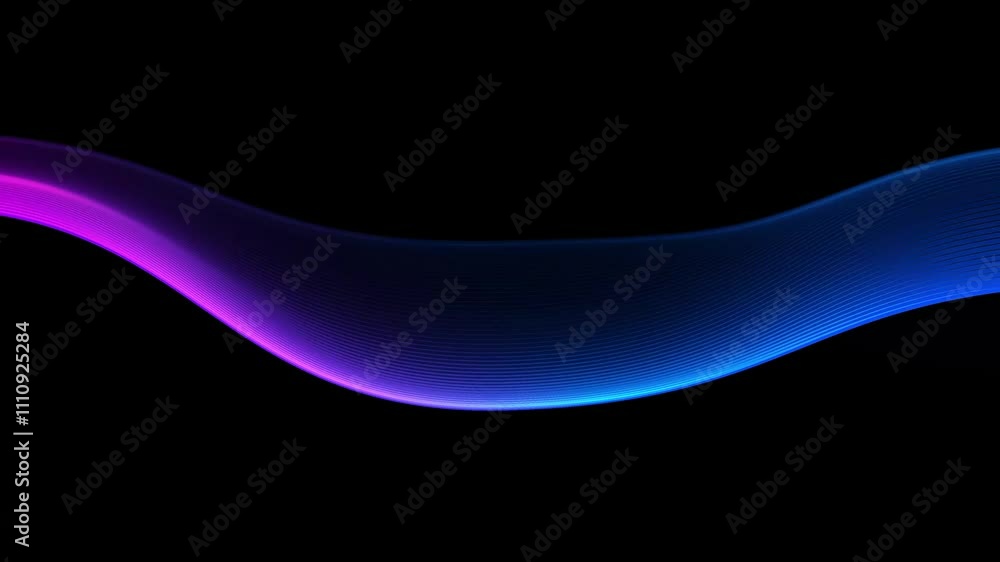 abstract music wave line blue, pink technology background curve motion 