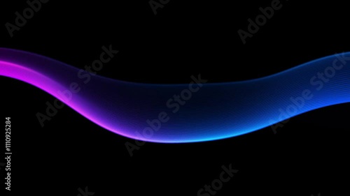 abstract music wave line blue, pink technology background curve motion 