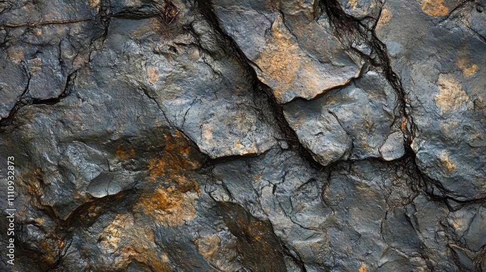 Close-Up Texture of Rough, Gray and Brown Rock Close-Up Texture of Rough, Gray and Brown Rock