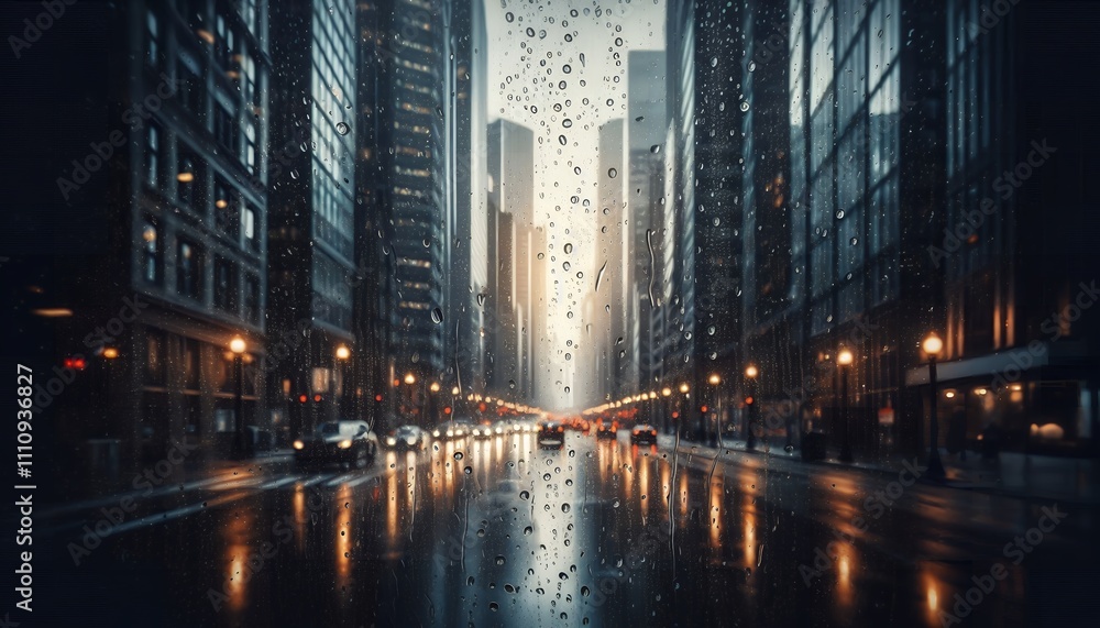 Obraz premium view of downtown city