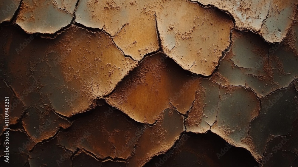 Close-up of Cracked and Textured Brown Earth Close-up of Cracked and Textured Brown Earth