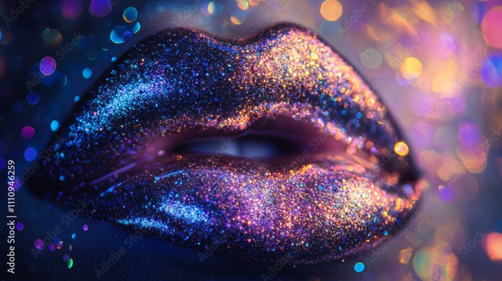 Glossy shining lips fastive make up glossy shining lips composition background Glossy shining lips fastive make up glossy shining lips composition background