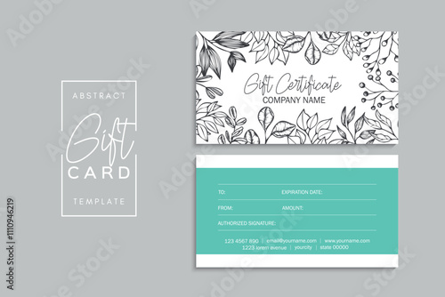 Set of colorful gift cards template. Modern style vector illustration of flowers for saloon, gallery, spa, shop. Gift voucher