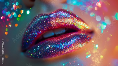 Glossy shining lips fastive make up glossy shining lips composition background