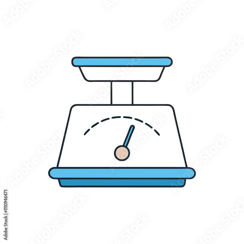 Weight Scale Measurement Vector Illustration
.