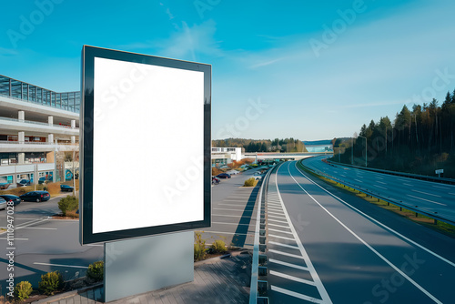 Advertisement board motorway high way photo