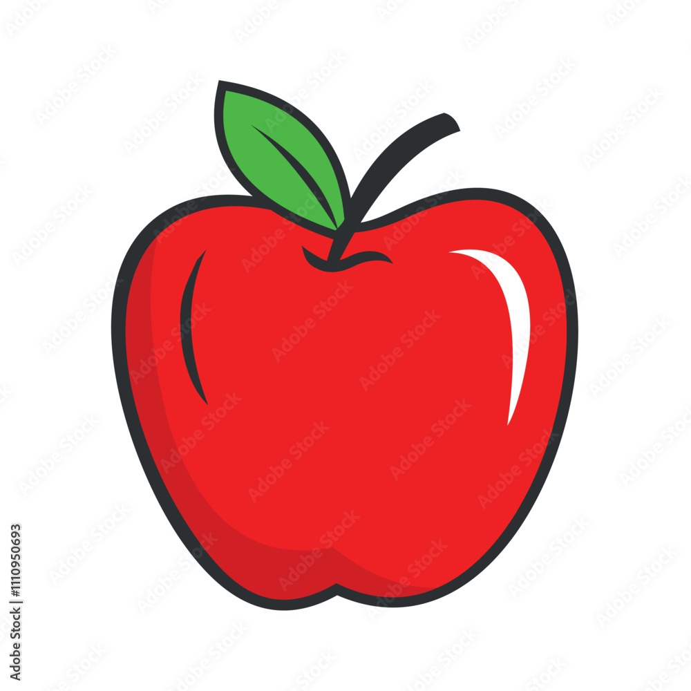 Red apple fruit icon vector with filled outline style. Perfect apple design for use as icon and professional logo. Red apple fruit icon vector with filled outline style. Perfect apple design for use as icon and professional logo.