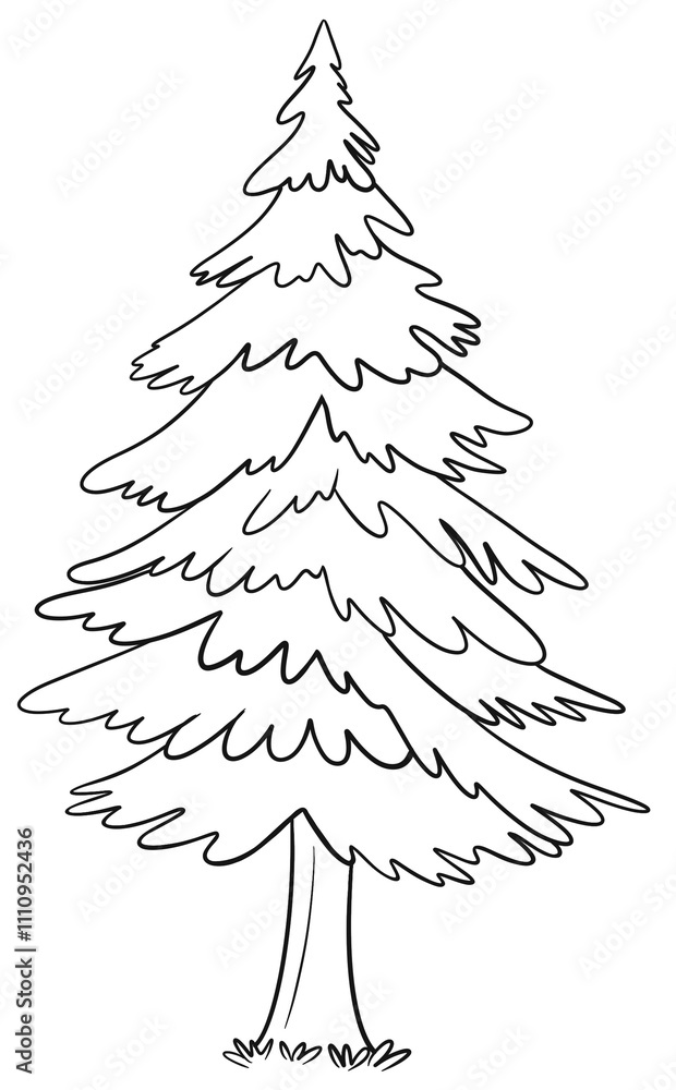 Obraz premium abstract christmas tree