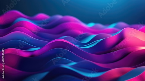 Vibrant Abstract Waves Art