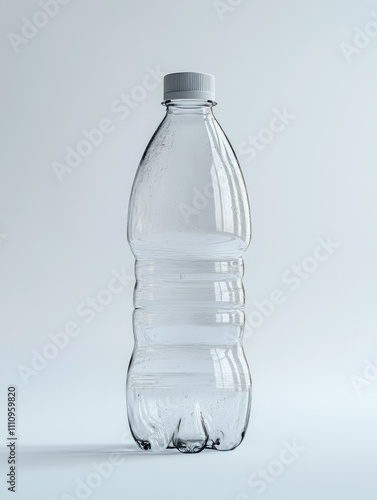 Clear Plastic Bottle on a Gray Surface