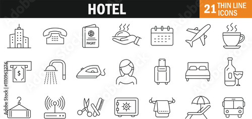 "Elegant Hotel Icon Design"
