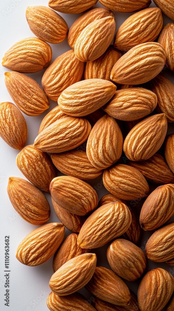 Closeup of Almonds: A Nutritious and Healthy Food Closeup of Almonds: A Nutritious and Healthy Food