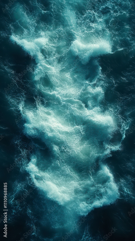 Majestic Ocean Waves: A Stunning Aerial View of Powerful Water Patterns and Colors Majestic Ocean Waves: A Stunning Aerial View of Powerful Water Patterns and Colors