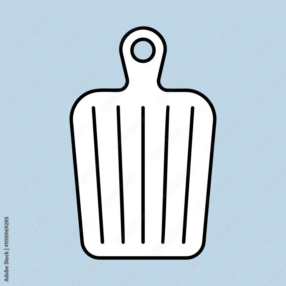 Obraz premium Cutting board vector icon. Chopping Board symbol