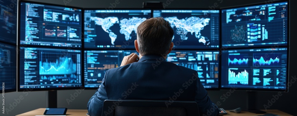 Data-driven business strategies office environment visual data analytics high-tech setting professional insight Data-driven business strategies office environment visual data analytics high-tech setting professional insight