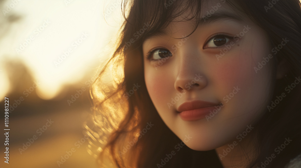 Golden Hour Portrait of a Young Woman Golden Hour Portrait of a Young Woman