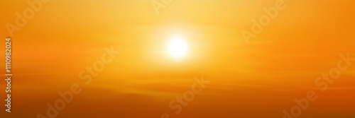 Sunset Sky Background,Autumn Orange Sunrise and Sun over Sea Beach,Vector Beautiful Winter Nature Golden Hour in Yellow,Pink,Blue Sky Before Sundown in Summer,Cartoon Spring Landscape with sunlight