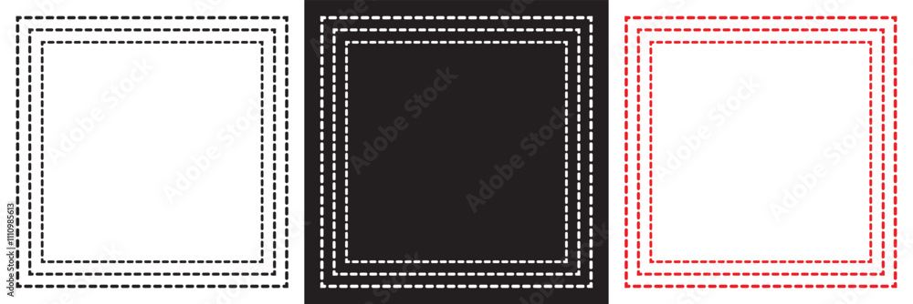 Dashed border corner edge icon. Vector illustration. isolated on white and black background. EPS 10 Dashed border corner edge icon. Vector illustration. isolated on white and black background. EPS 10