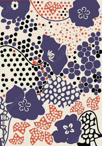 Flowers patterns. Seamless floral backdrop,Big floral seamless pattern,winter attractions.