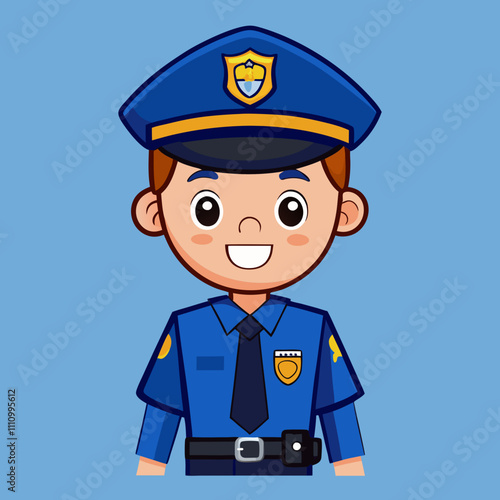 cartoon drawing police officer

