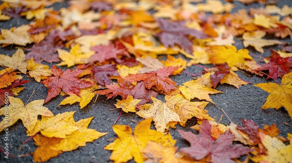 Vibrant Autumn Leaves on Ground Capturing the Beauty of Fall with Rich Hues of Yellow, Orange, and Red Creating a Colorful Tapestry in a Natural Setting Vibrant Autumn Leaves on Ground Capturing the Beauty of Fall with Rich Hues of Yellow, Orange, and Red Creating a Colorful Tapestry in a Natural Setting