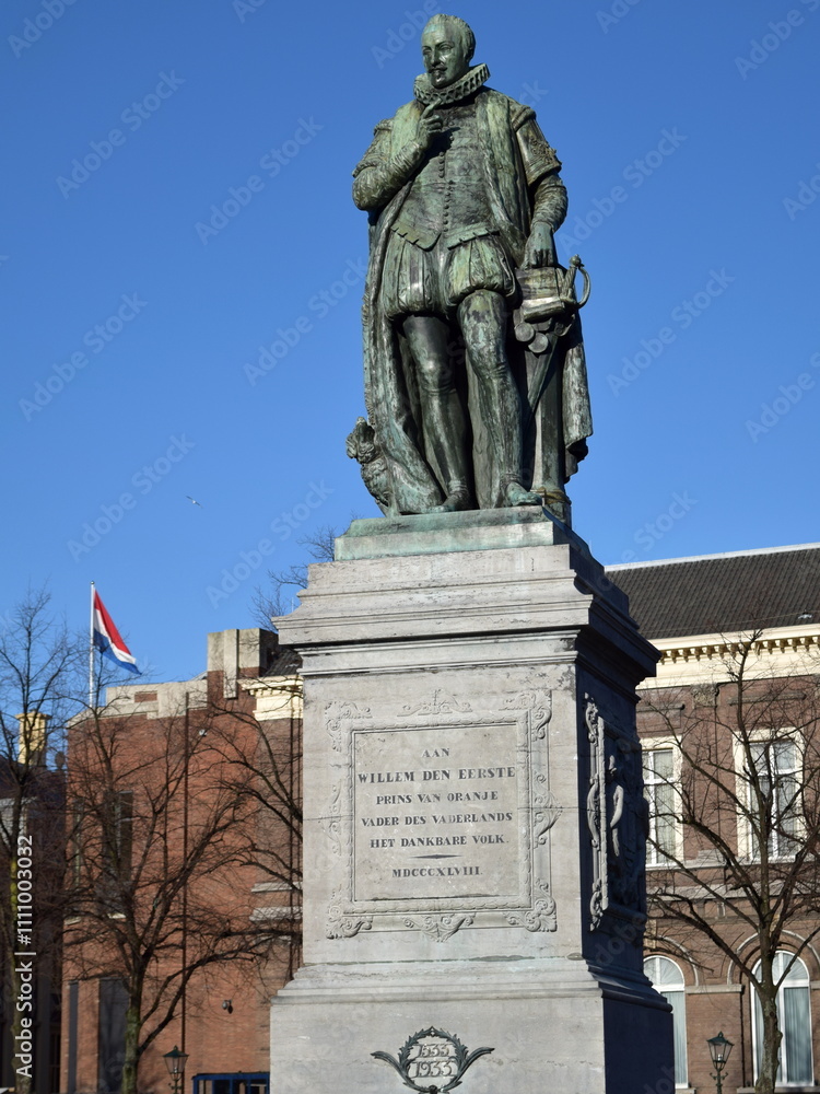 Fototapeta premium Statue of William the Silent in the Hague