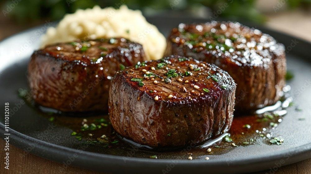 Delicious Grilled Filet Mignon with Creamy Mashed Potatoes Delicious Grilled Filet Mignon with Creamy Mashed Potatoes