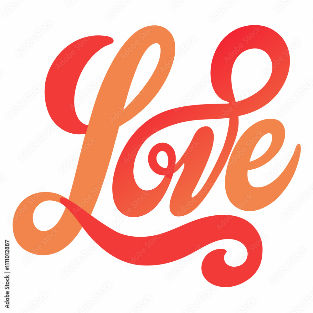 Obraz premium STICKER DESIGN OF LOVE