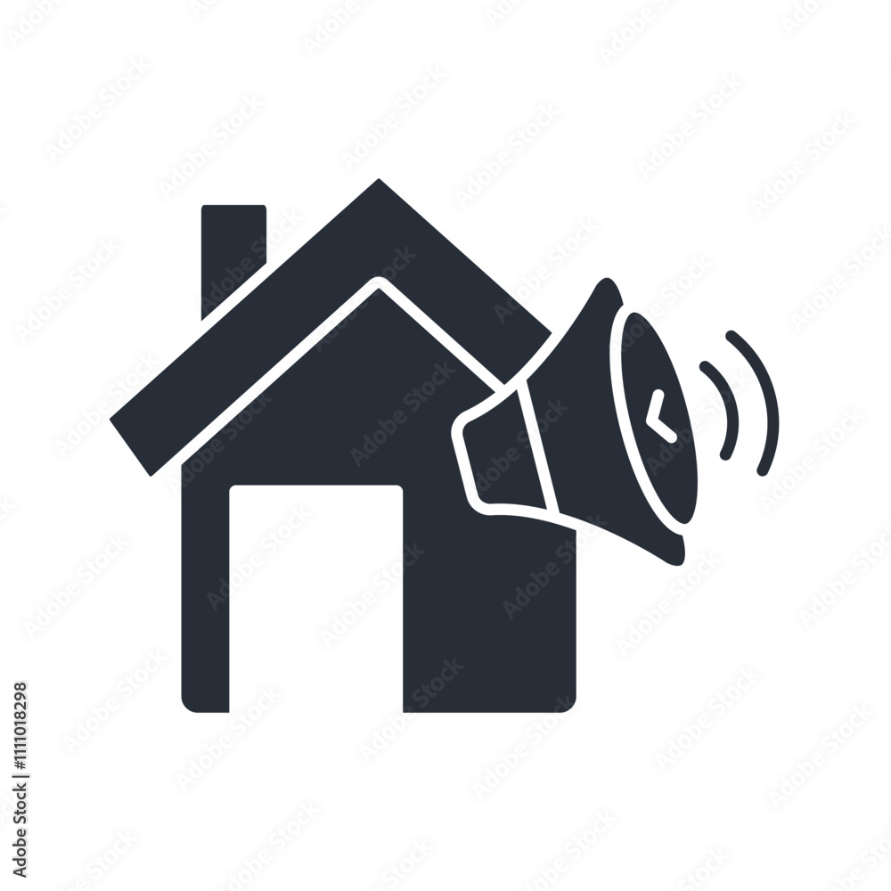alarm system icon. vector.Editable stroke.linear style sign for use web design,logo.Symbol illustration. alarm system icon. vector.Editable stroke.linear style sign for use web design,logo.Symbol illustration.
