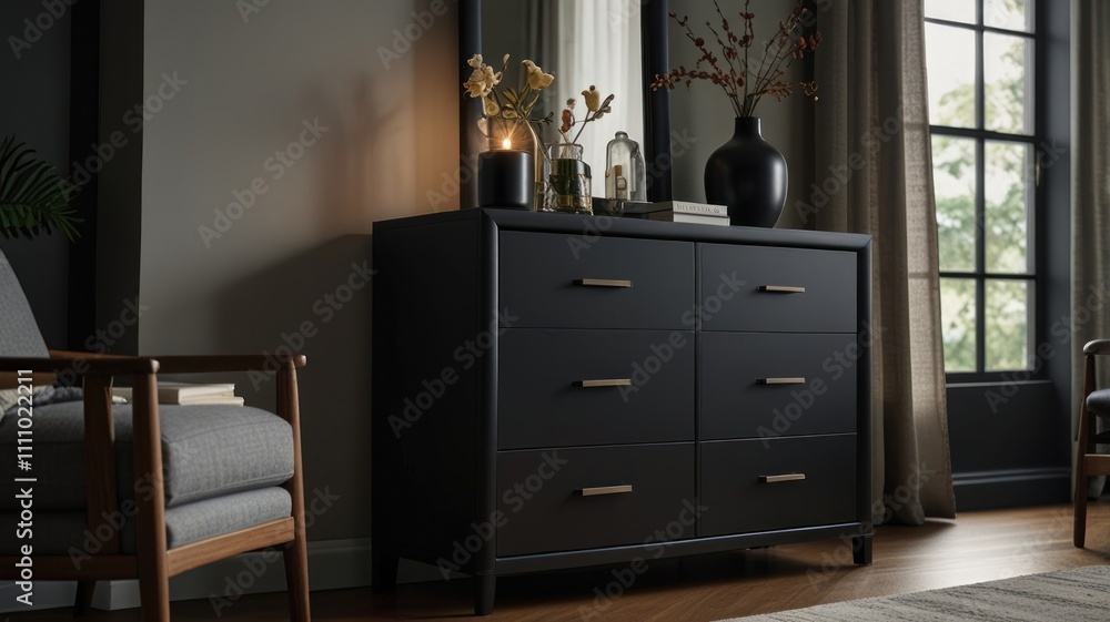 Modern Black Chest of Drawers Modern Black Chest of Drawers