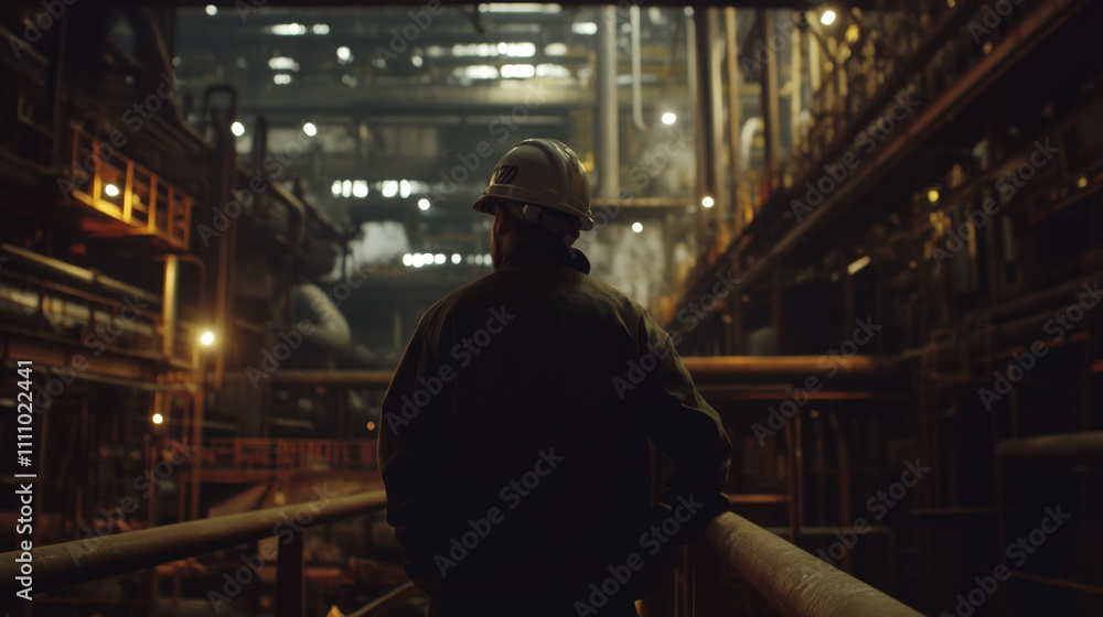 Male worker inspection at steel long pipes and pipe elbow in station oil factory during refinery valve of visual check record pipeline oil and gas Male worker inspection at steel long pipes and pipe elbow in station oil factory during refinery valve of visual check record pipeline oil and gas