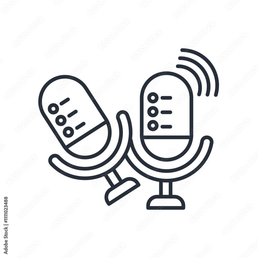 Voice control icon. vector.Editable stroke.linear style sign for use web design,logo.Symbol illustration. Voice control icon. vector.Editable stroke.linear style sign for use web design,logo.Symbol illustration.