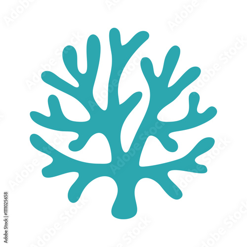 Coral Sea Minimalist Symbol Logo Icon Graphic Design Vector Illustration