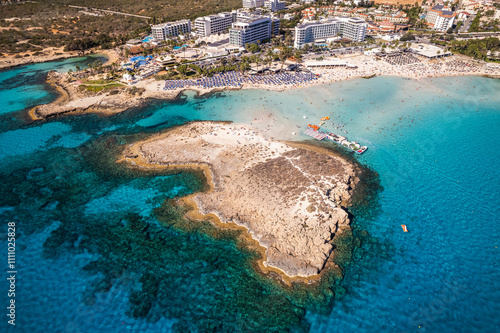 Tropical Coastline with Boats