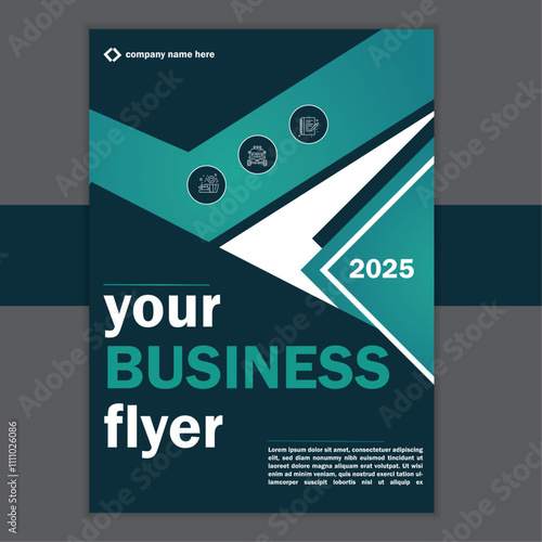 Corporate creative business flyer design template